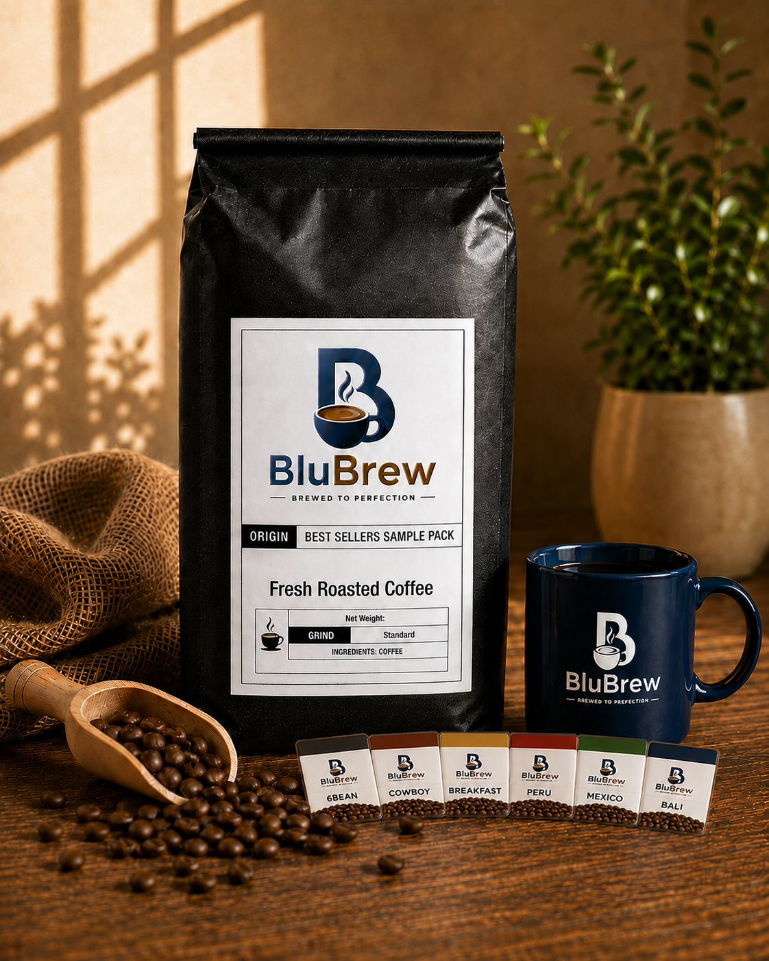 Best Sellers Sample Pack: 6Bean, Cowboy, Breakfast, Peru, Mexico, Bali